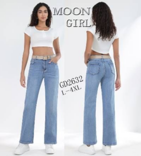 Spodnie damskie jeans Roz L-4XL, 1 Kolor .Paczka 10 szt